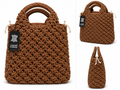 Damen-Handtasche mit Strukturdesign