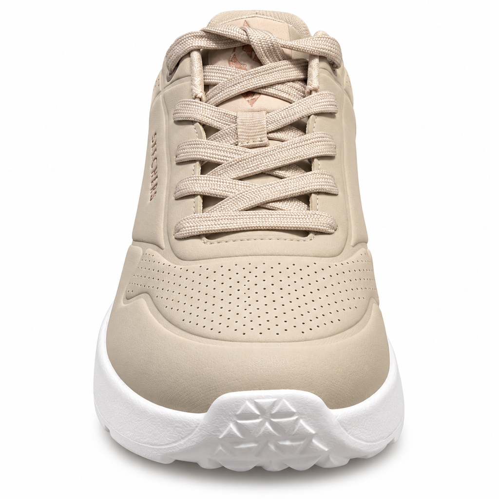 Skechers Uno Lite – Shimmer Along Damen-Sneaker Beige/Gold
