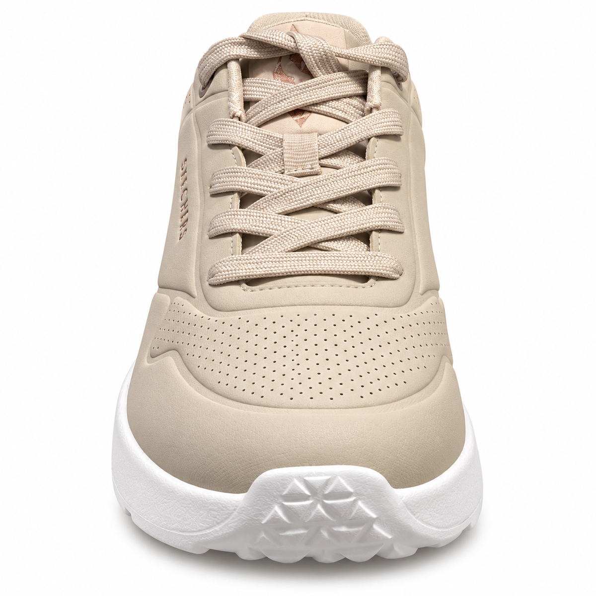Skechers Uno Lite – Shimmer Along Damen-Sneaker Beige/Gold