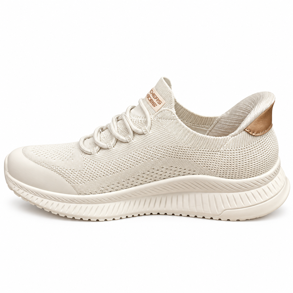 Skechers Slip-ins BOBS Squad 4 – Dire Step Damen-Sneaker Offwhite